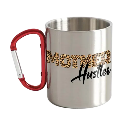 Mother Hustler Special Edition Stainless Steel Double Wall Carabiner Mug 10oz