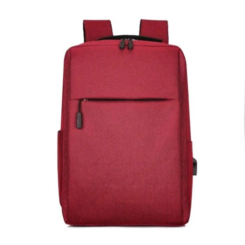 Waterproof USB Backpacks Red