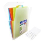 Expanding File Folder Letter Size Vertical Poly 5-Pocket