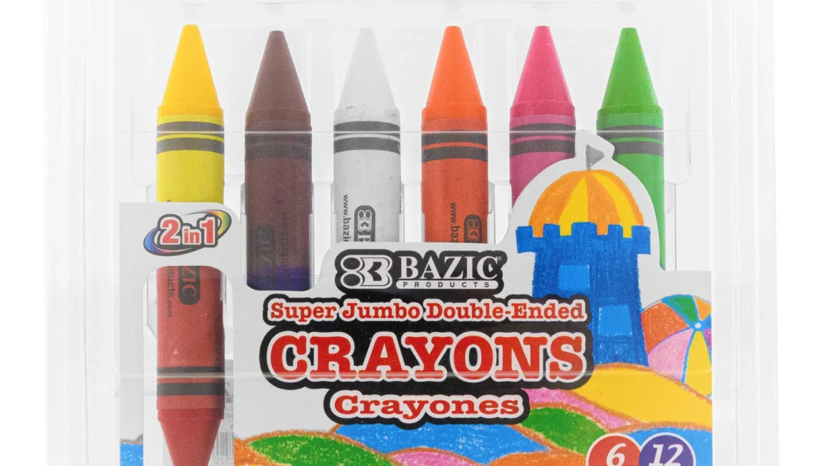 Bazic 64-Count Premium Assorted Crayons