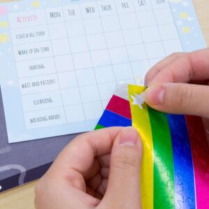 Assorted Color Foil Star Label