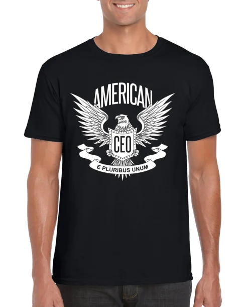 American CEO Patriotic Eagle Men's T-shirt