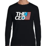 American Flag The CEO Men's Long Sleeve Shirt