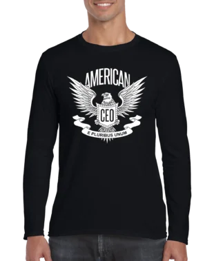 American CEO Patriotic Eagle Men's Long Sleeve Shirt