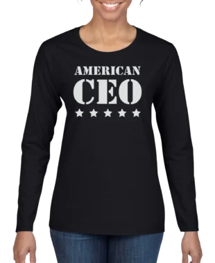 Five Star American CEO Women's Long Sleeve Shirt