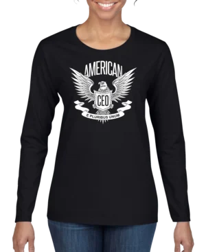 American CEO Patriotic Eagle Women's Long Sleeve Shirt
