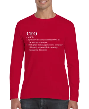 CEO Definition Men's Long Sleeve Shirt