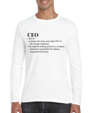 CEO Definition Men's Long Sleeve Shirt
