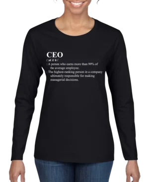 CEO Definition Women's Long Sleeve Shirt