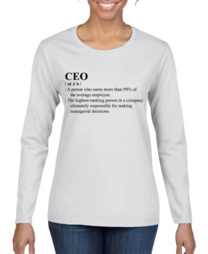 CEO Definition Women's Long Sleeve Shirt