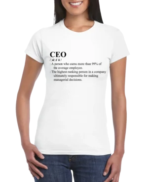 CEO Definition Women’s Slim Fit T-Shirt