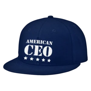 Five Star American CEO Embroidered Flat Bill Snapback Cap