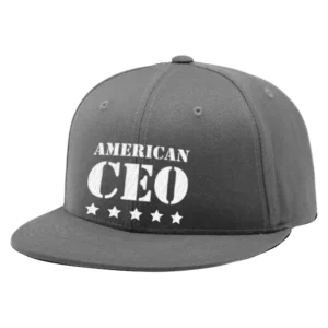 Five Star American CEO Embroidered Flat Bill Snapback Cap