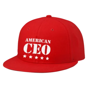 Five Star American CEO Embroidered Flat Bill Snapback Cap