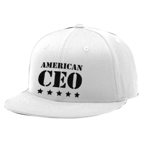 Five Star American CEO Embroidered Flat Bill Snapback Cap