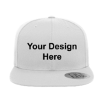 Customized Single Line Embroidered Monogram Flat Bill Hat