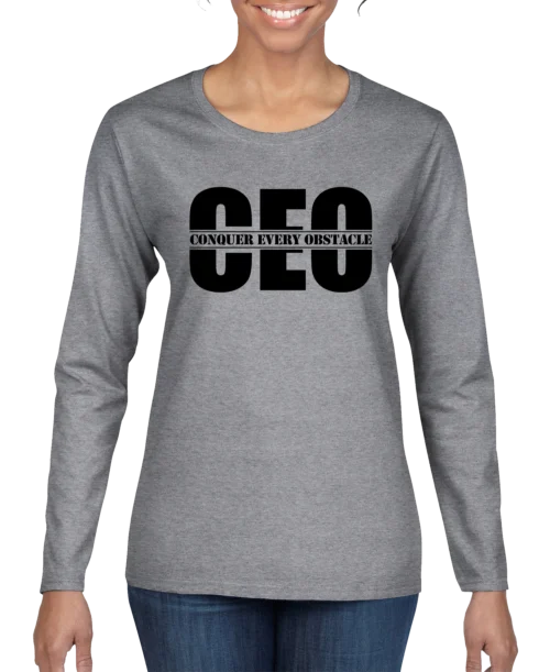 Conquer Every Obstacle CEO Women's Long Sleeve Shirt