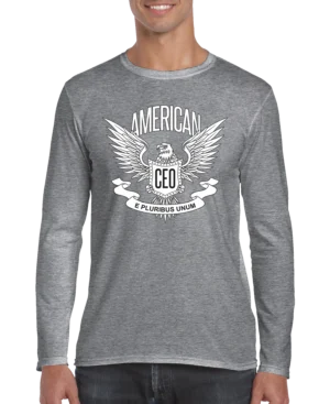 American CEO Patriotic Eagle Men's Long Sleeve Shirt