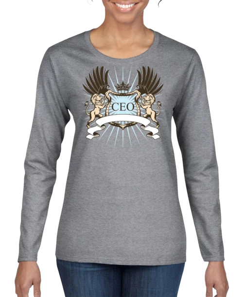CEO Lion Crest Women's Long Sleeve Shirt