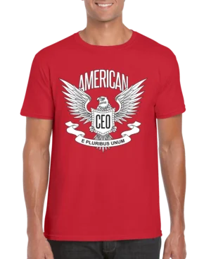 American CEO Patriotic Eagle Men's T-shirt