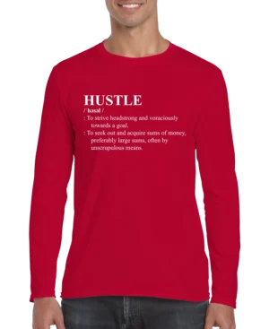 HUSTLE Definition Men's Long Sleeve Shirt