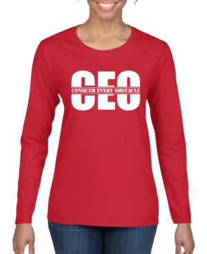 Conquer Every Obstacle CEO Women's Long Sleeve Shirt