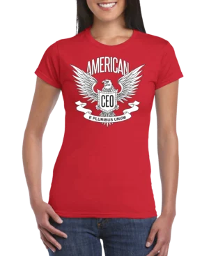 American CEO Patriotic Eagle Women's T-Shirt