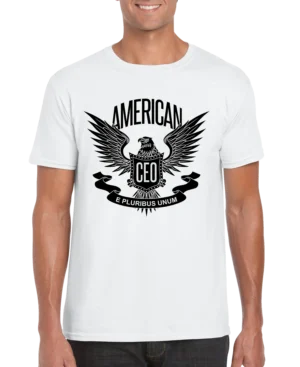 American CEO Patriotic Eagle Men's T-shirt