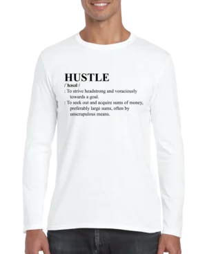 HUSTLE Definition Men's Long Sleeve Shirt