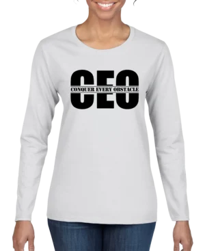 Conquer Every Obstacle CEO Women's Long Sleeve Shirt