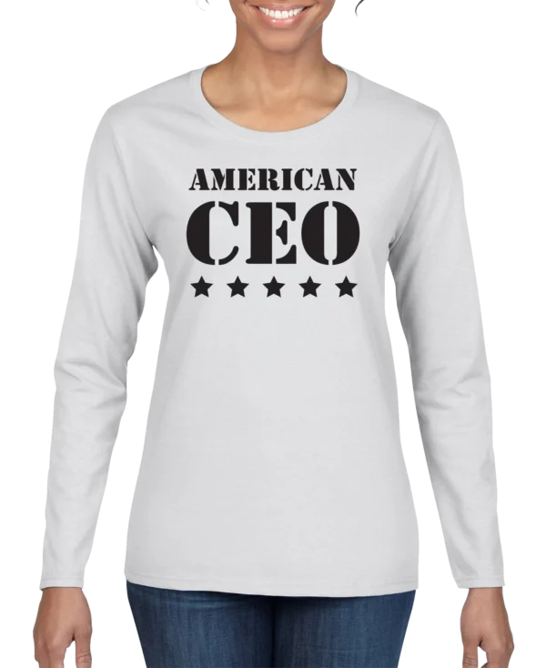 Five Star American CEO Women's Long Sleeve Shirt