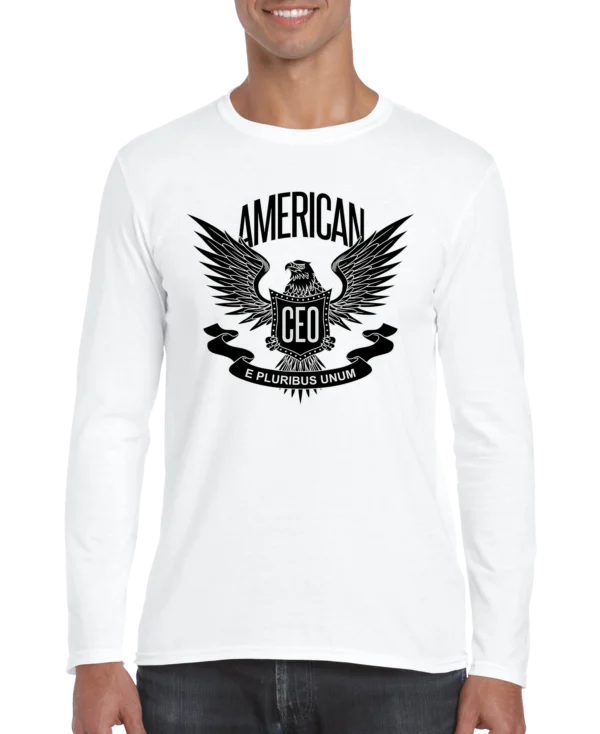 American CEO Patriotic Eagle Men's Long Sleeve Shirt