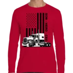 USA Trucker, Son, Hero, CEO Men's Long Sleeve Shirt