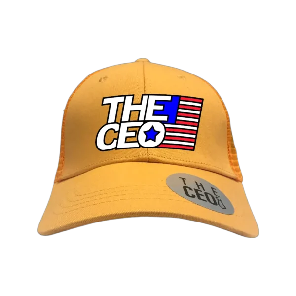 American Flag The CEO Embroidered Trucker Ha
