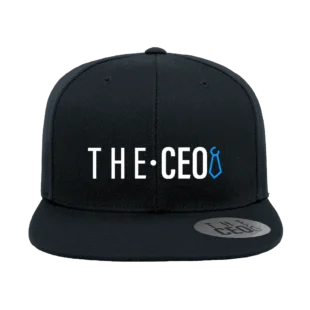The CEO Embroidered Flat Bill Snapback Cap