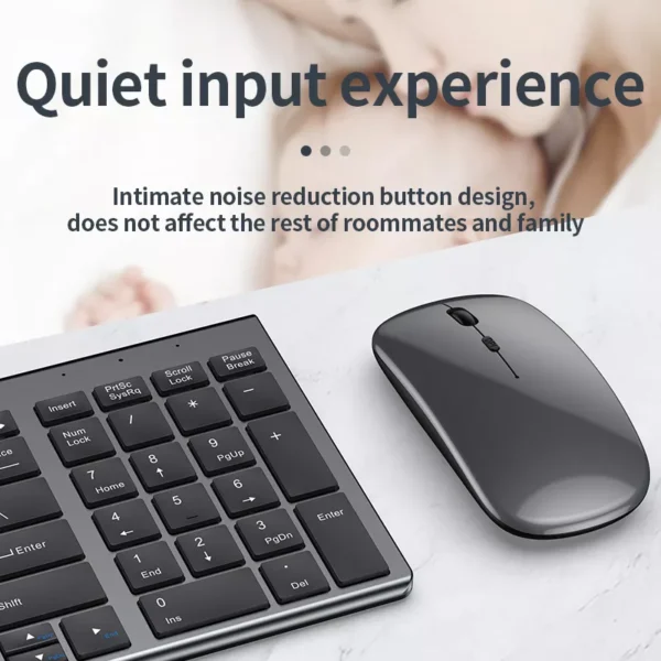 High quality 2.4G Bluetooth wireless rechargeable mouse keyboard combos