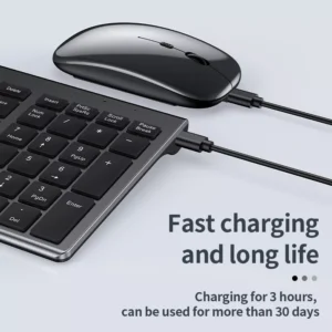 High quality 2.4G Bluetooth wireless rechargeable mouse keyboard combos