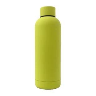 17oz Rubber Insulated Stainless Steel Vacuum Water Bottle