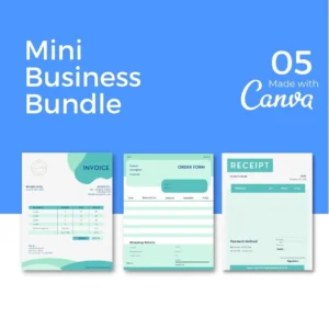 Downloadable Mini Business Template Bundle Style #2