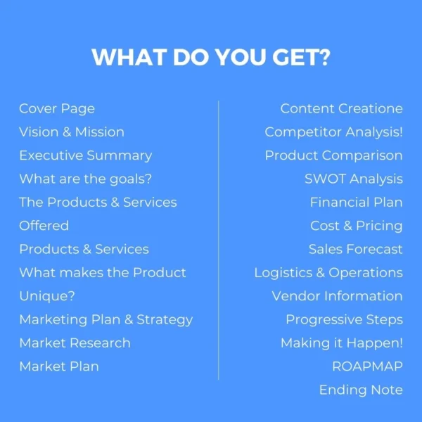 Downloadable 5 Year Business Plan Template