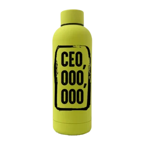 CEO,OOO,OOO 17oz Rubber Bottle