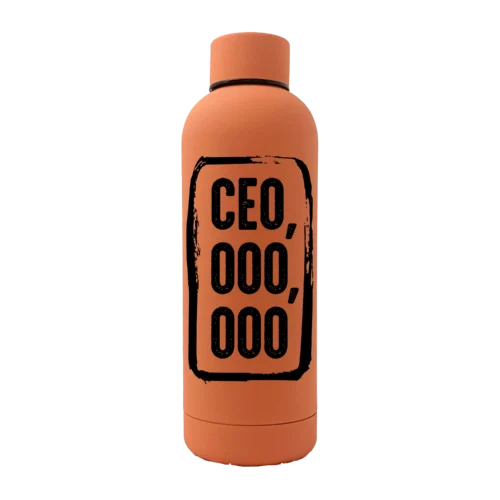 CEO,OOO,OOO 17oz Rubber Bottle