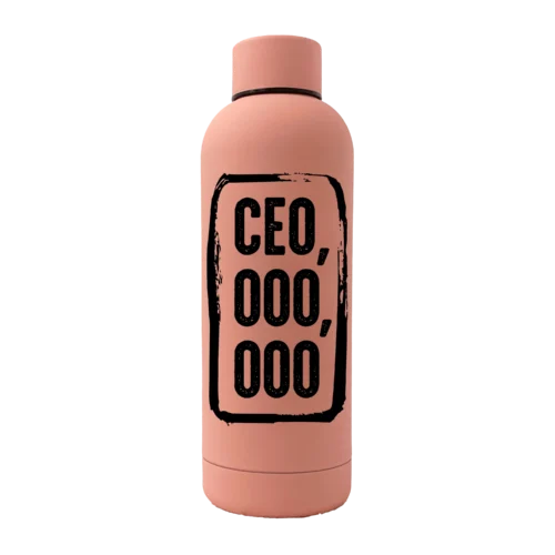 CEO,OOO,OOO 17oz Rubber Bottle