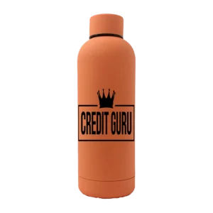 Credit Guru Crown 17oz Rubber Bottle