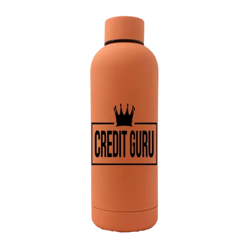 Credit Guru Crown 17oz Rubber Bottle