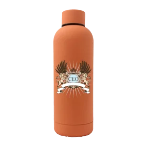 Lion Crest 17oz Rubber Bottle