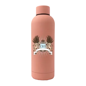Lion Crest 17oz Rubber Bottle