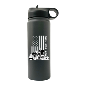 USA Trucker, Son, Hero, CEO 20oz Sport Water Bottle