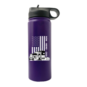 USA Trucker, Son, Hero, CEO 20oz Sport Water Bottle