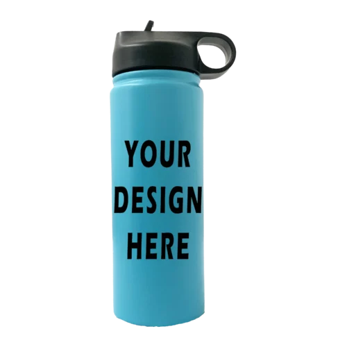Customizable 20oz Sport Water Bottle - Aqua